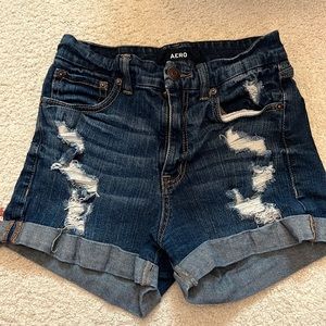 Women Aero Jean Shorts size 4